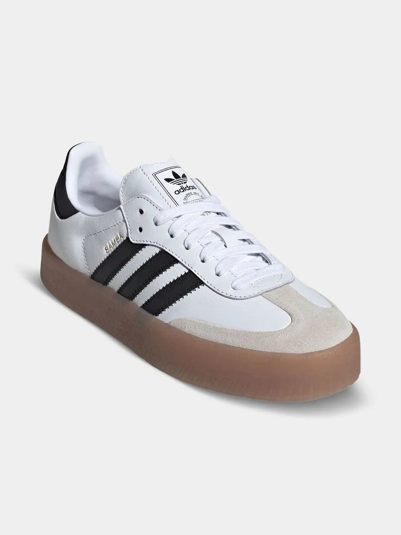 adidas Originals Women's Sambae White/Black Sneaker